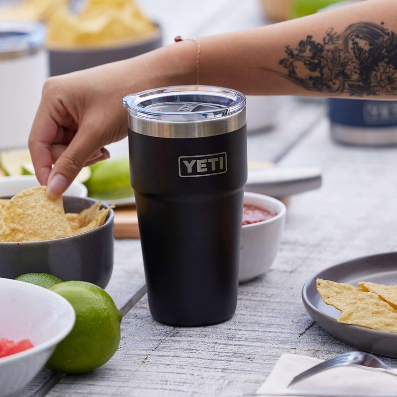 YETI Rambler 20 oz Stackable Tumbler, Stainless Steel, Vacuum Insulated with MagSlider Lid - Image 3